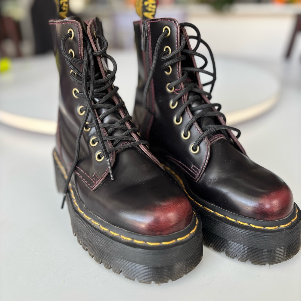 Dr. Martens Jadon – Cherry Red (Oxblood) Polished – Size 5 Women’s